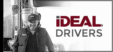 Ideal logistics driver and truck
